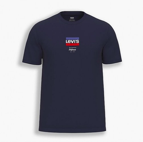 Levis Micro Sportswear T-Shirt peacoat
